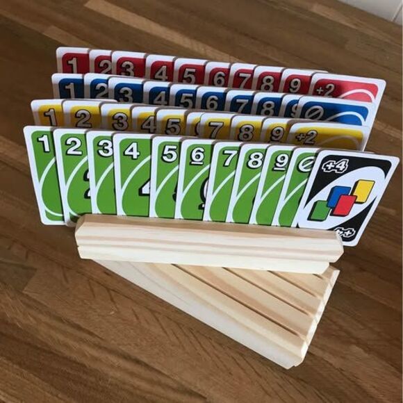 Handmade Playing Card Holders Set Of 4 - Picture 3 of 10